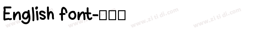 English font字体转换